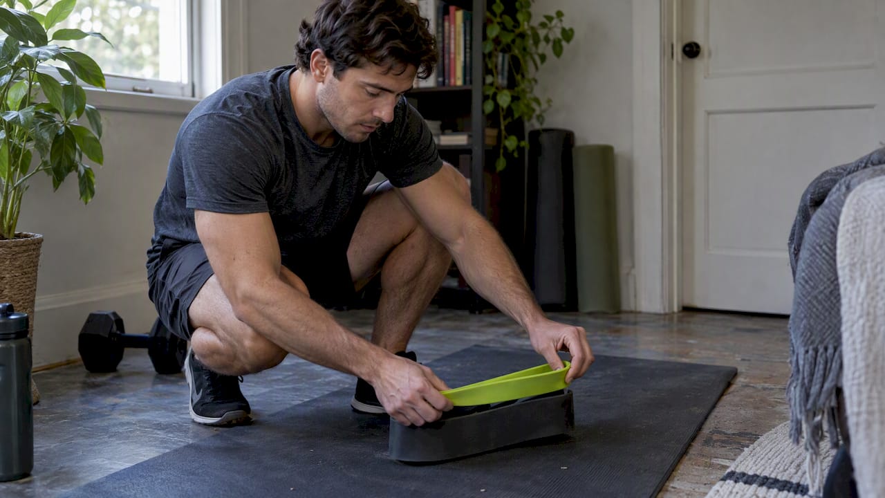 Lifter stacking two resistance bands