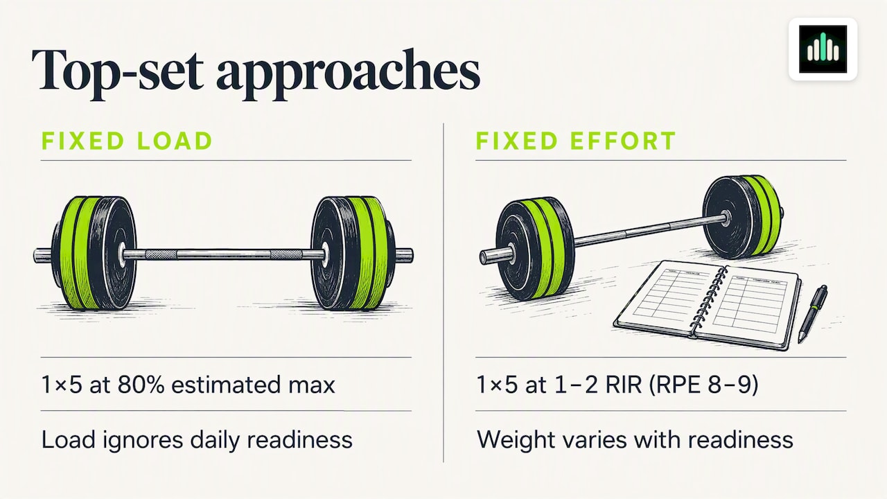 Fixed load and fixed effort top-set comparison